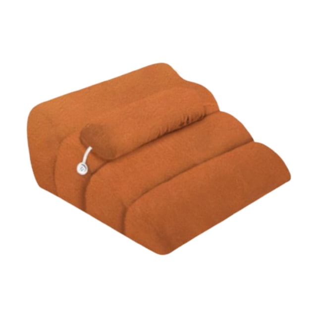 Almohada boca abajo, almohada prona, soporte cómodo para las piernas, ergonómica y multifuncional. Naranja