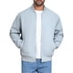 thumbnail image 1 of Chaqueta Bomber INSPIRE CHIC para hombres, abrigo de otoño, cierre completo, puños acanalados, chaqueta de béisbol XL gris, 1 of 6