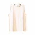 thumbnail image 1 of Aayomet Débardeur Graphique en Coton pour Hommes Sans Manches Col Rond Imprimé Style Raglan (Blanc, TG), 1 of 5