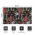 thumbnail image 5 of Red Mushroom Fern Black Pattern Door Rugs,Washable Non Slip Door Mats Indoor,Decorative Door Mats,Entry Mat Indoor for Entrance,Bedroom,Kitchen,Bathroom,17"x30", 5 of 6