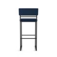 thumbnail image 4 of Amisco Everly 30 In. Bar Stool - Blue Polyurethane / Black Metal, 4 of 9