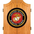 thumbnail image 3 of Trademark Poker United States Marine Corps Wood Dart Cabinet Set, 3 of 3