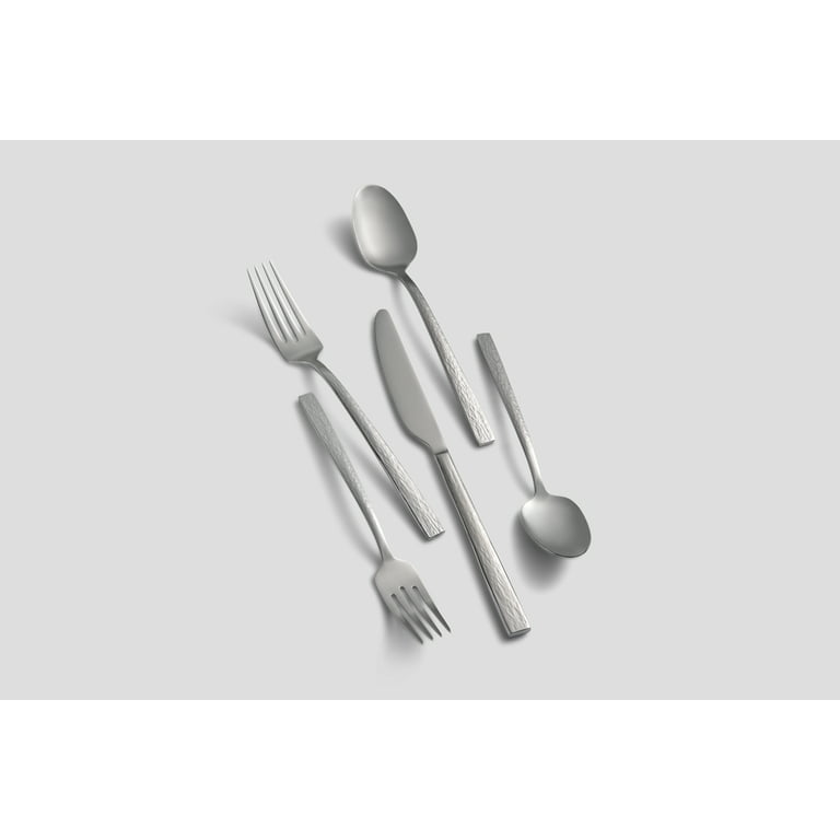 Cambridge Inspire Hammered 20-Piece Stainless Steel Flatware Set (Service for 4)