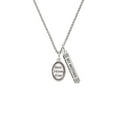 thumbnail image 2 of Delight Jewelry Silvertone Best Mom Ever Oval Silvertone Always My Mother Bar Charm Necklace, 23", 2 of 4