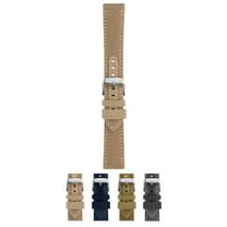 Morellato Fibra Recycled Cotton Watch Strap - Beige - 20mm - Chrome-plated Stainless Steel Buckle - SAVE THE NATURE Collection