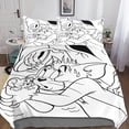 thumbnail image 2 of Tom and Jerry Cartoon Bedding Set, with Duvet Cover and Pillowcase, Pieces, Soft and Breathable Microfiber, with Closure, 2 of 5