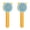 Orange, variant on BESTSKY 2PCS Cat Brush,Finely Polished Steel Needle Dog Brush,Effective Grooming Cat Stuff,Orange & Green