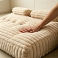 thumbnail image 2 of Bed Headboard Pillow Reading Backrest Cushion With 6 Headrests Side Storage Pockets Tufted Lumbar Support Washable Cover For Sitting Up Gaming Working Bedroom Decor#Green, 2 of 3