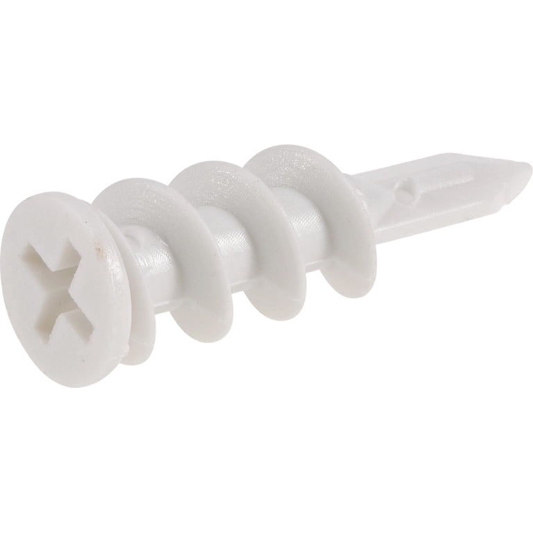 Hillman Wallboard Anchors with Screws (#6), Nylon - 20 Sets
