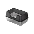 thumbnail image 3 of Caja de arena para gatos, bandeja de arena de lado alto, antisalpicaduras, contenedor de arena para gatos de lado alto, bandeja de arena para mascotas 50cmx35cmx28cm gris, 3 of 8