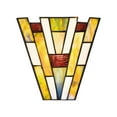 thumbnail image 5 of Home Decorators Collection Fallsdale 1-Light Matte Black Wall Sconce with Tiffany Glass Shade, 5 of 8