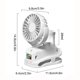 thumbnail image 3 of Fiudx Mini Ventilador Portátil con Rotación de 360 Grados, Silencioso para Uso En Casa o En La Oficina, Recargable con Potente Viento, Ideal para Actividades Al Aire Libre En Verano, Ligero y Fácil d, 3 of 6
