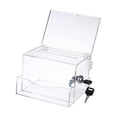 thumbnail image 3 of MAGIDEAL Acrylic Donation Business Container Case Fundraising Ballot Box transparent, 3 of 8