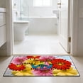 thumbnail image 4 of Weloille Peace Symbol Door Mat 1-Piece, Non-Slip Entrance Rug for Bathroom玄关, Decorative Floor Mat with Love Theme, Washable and , Great for Home Entryways, 4 of 6