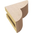 thumbnail image 6 of 3"W x 6"D x 6"H Classic Crestline Rough Cedar Woodgrain TimberThane Corbel, Primed Tan, 6 of 6
