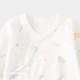 thumbnail image 4 of CAUYDY Girl Bodysuit for Newborn Baby Long Sleeve Romper for Boy Infant Sleepers 0 3 6 9 12 18 24 Months Fall Winter Preemie Pajamas Sizes 0-1 Months,Dark Blue, 4 of 4
