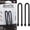 Black, variant on Nite Ize Original Gear Tie, Reusable Rubber Twist Tie, 18-Inch, Bright Orange, 2 Pack, Made in the USA