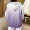 thumbnail image 2 of ZUKMRJPC Women's Zip Up Hoodie Long Sleeve Gradient Color Knitted Cotton Outwear Fall Winter Lightweight Hooded Sweatshirt with Pockets, 2 of 7