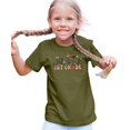 thumbnail image 3 of 1st Grade Floral Shirt for Girls Cute Back to School Flower Graphic Tee for Kids Military Green Shirt Youth Medium, 3 of 5