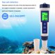 thumbnail image 5 of Análisis de la calidad del agua de la piscina Medidor de salinidad 5 en 1 Medidor de salinidad impermeable de alta precisión Detector de agua de mar para acuario con retroiluminación 18337 mm azul 1, 5 of 5