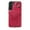 Red, variant on for Samsung Galaxy S22 PU Leather Back   TPU Frame Rugged Case, Classic 360 Rotating Ring Kickstand Card Slots Shoulder Strap Drop Protective Slim Fit Shockproof Phone Case Cover, Brown