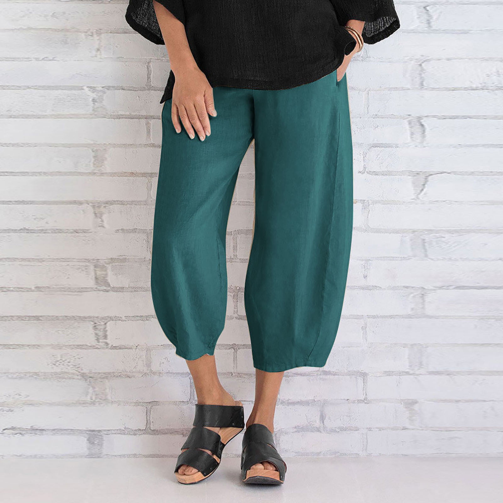 Summer Japanese Style Loose Cropped Trousers Ladies Modal Thin Shorts Solid  Color Wide Leg Large Size Home Pants Womens Bottoms – the best products in  the Joom Geek online store