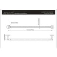 thumbnail image 5 of ANZZI Caster 2 Series 23.07 x 2.44 In. Towel Bar in Polished Chrome Finish, 5 of 5