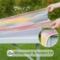 thumbnail image 6 of Pastel Cloud Starry Sky Square Fitted Tablecloth with Elastic Edge,Square Table Cover,Washable Elastic Table Cover for Home Kitchen Party Decor 36"x36", 6 of 6