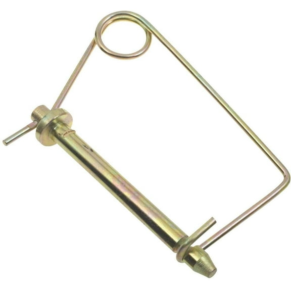 Farmex Lock Pin Hitch Steel Zinc Dichromate Plated Locking - 1/2 In x 4 In Yellow