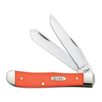 Case XX Knives Smooth Orange Delrin Trapper Stainless Pocket Knife