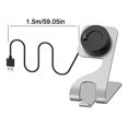 thumbnail image 3 of Soporte de carga compatible con Garmin Fenix7 Venu Fenix6 Cable de carga USB universal de aleación de aluminio compatible con reloj Garmin Soporte de carga rápida, 3 of 4