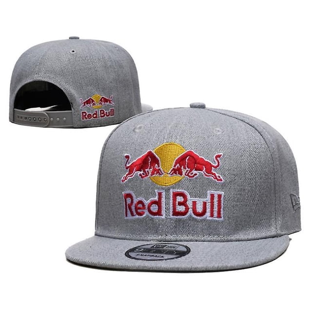 Gorra Red Bull Flat Brim Racing Cap Deportes al Aire Libre para Hombres y Mujeres Negro
