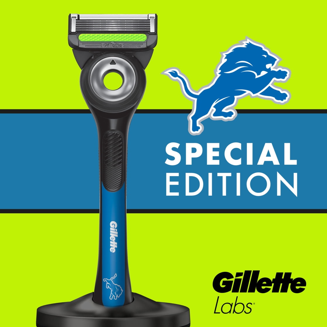 Exclusive Gillette Labs Official Lions Gameday Razor Bundle