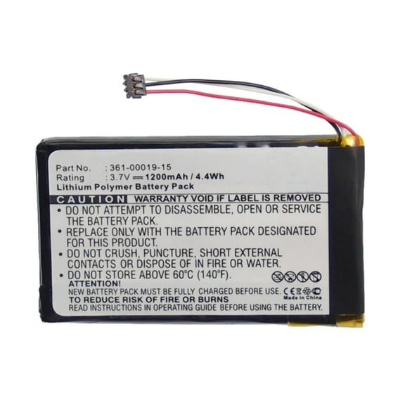 Batteries N Accessories BNA-WB-P4190 GPS Battery - Li-Pol, 3.7V, 1200 mAh, Ultra High Capacity Battery - Replacement for Garmin 361-00019-15 Battery