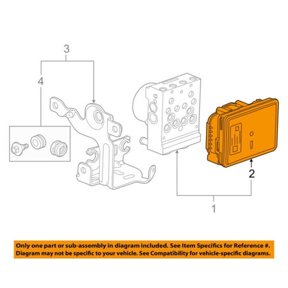 GM OEM Anti-Lock Brakes ABS-Control Module 84256781