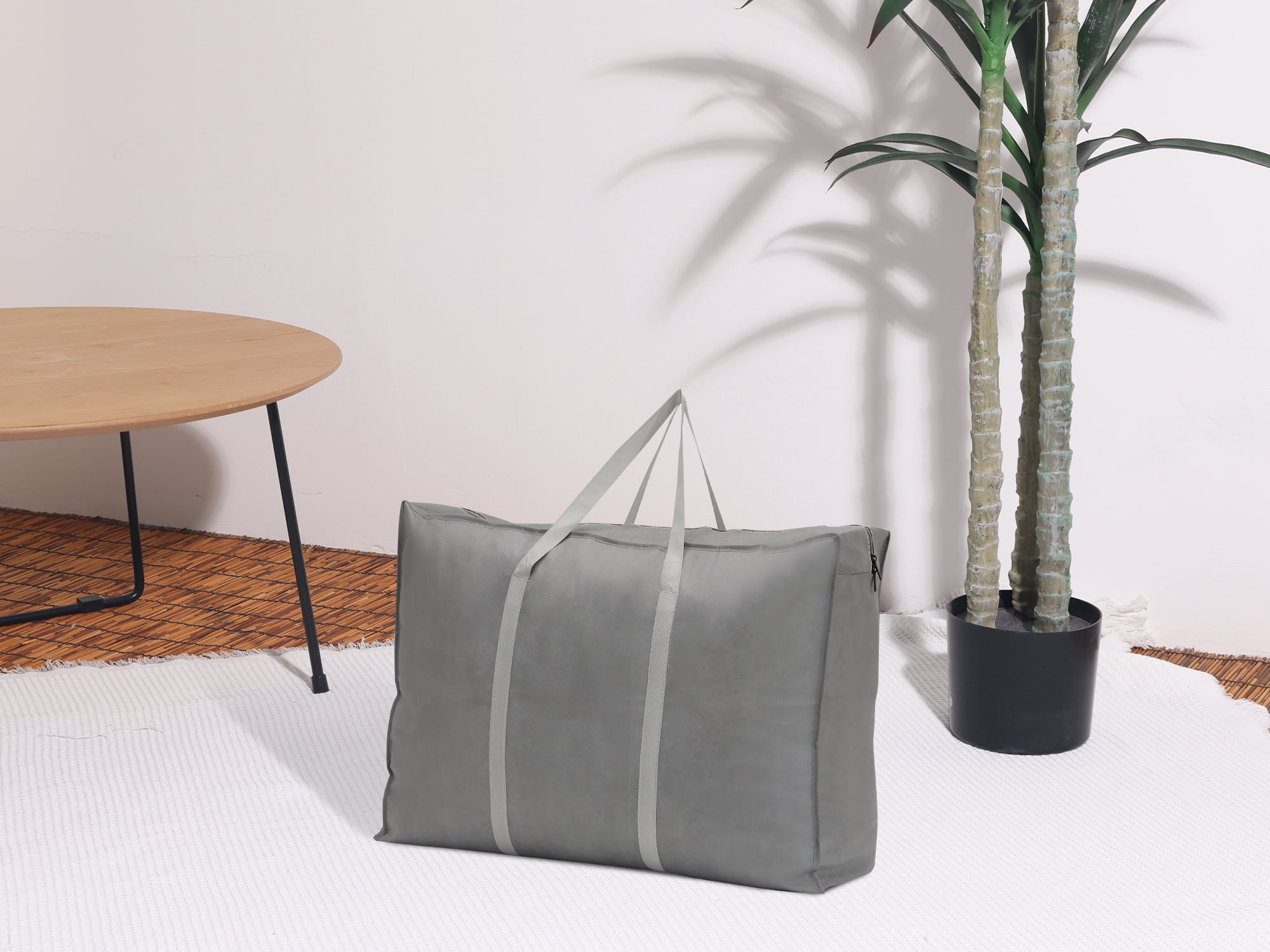 Unique Bargains 1 Pack Clothes Storage Foldable Storage Bags Dark Gray 27*20*10in