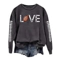 thumbnail image 1 of WEAIXIMIUNG Chandails en Molleton Maman pour Femmes Brodés Col Rond Décontracté Léger Manches Longues Imprimé Graphique Poulet Pull Top Blouse, 1 of 4