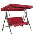 Swing Outdoor Double Cloth Shade 190x132x15cm Replacement Cover Garden
