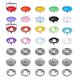 thumbnail image 3 of Plier Tool + 100 Sets 10 Colors Metal Sewing Buttons Hollow Solid Press Studs Snap Fasteners For Cl, 3 of 5