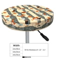 thumbnail image 4 of Disketp Funny Chicken Funda Redonda para Taburete, Funda de Cojín para Silla de Bar Suave y Elástica-13 inch, 4 of 7