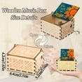 thumbnail image 2 of Wooden Music Box, Mini Vintage Hand Crank Music Box Laser Engraved You are My Sunshine Gifts for Wife, Daughter, Dad, Mom for Christmas, Anniversary, Birthday, Thanksgiving, 2 of 5