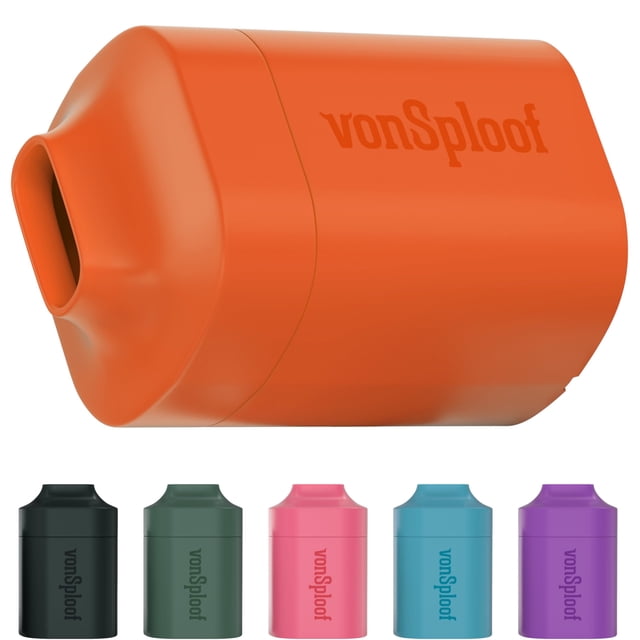 vonSploof Filtro de Aire Personal HEPA, Larga Duración, 500 Usos, Caja de Plástico de Carbón + Filtro Reciclable