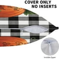 thumbnail image 4 of Fall Pillow Covers 20x20 Set of 2, Autumn Buffalo Plaid Pumpkin Throw Pillows Linen Farmhouse Grateful and Blessed Thanksgiving Decor Outdoor Cushion Case for Home Sofa Bedroom Living Room, 4 of 6