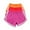 Hot Pink 1, variant on biudgviw Running Shorts for Women 3 Piece Elastic Waisted Comfortable Athletic Shorts Solid Color Summer Lounge Bottoms