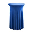 thumbnail image 3 of Mantel de cóctel, cubierta de mesa de cóctel reutilizable, elástica, decorativa con faldones, mantel para mesa de fiesta, banquete, decoración. Azul, 3 of 7
