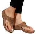 thumbnail image 3 of Chaussons d'Été pour Femmes Sandales Compensées Boho Sandales de Plage Chaussures de Mode pour Dames, 3 of 7