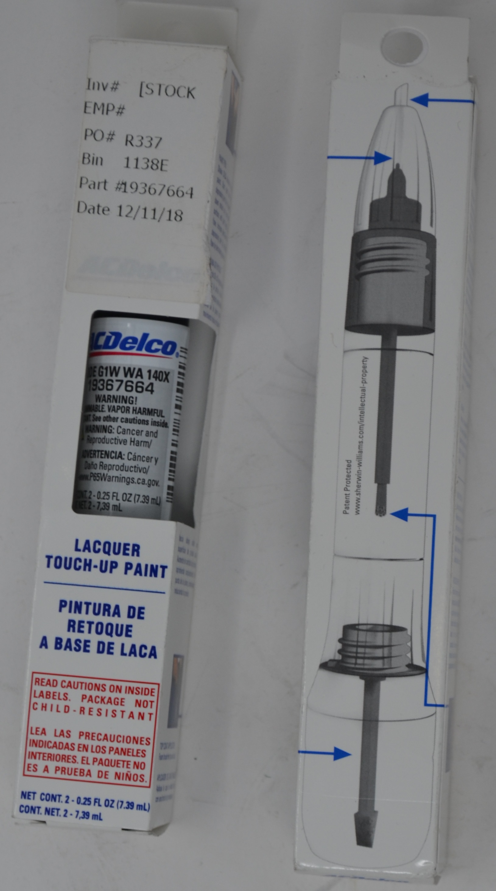 OEM Genuine GM ACDelco 4 in1 Touch Up Paint CODE G1W WA 140X ABALONE