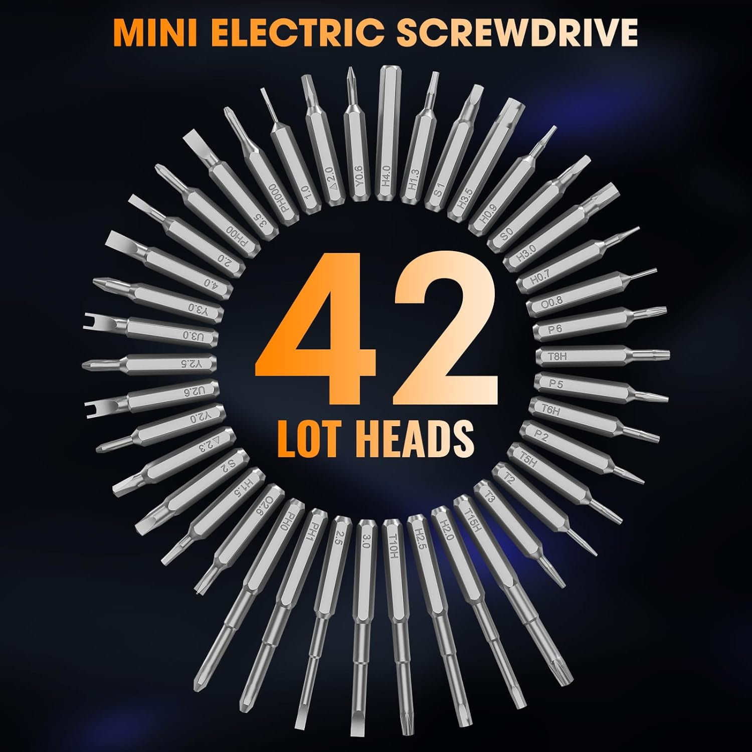 50 in 1 Precision Screwdriver Set for Electronics,3.7V Mini Repair Tool Kit with 5 Torque/500mAh Battery/OLED Display/4 LED Lights for Computer/Phone/Camer/Eyeglass/Watch