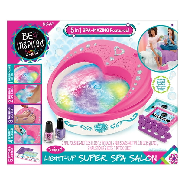 Be Inspired By Cra-Z-Art 5-in-1 Light-Up Super Spa Salon