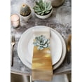 thumbnail image 3 of Yellow Beige Cloth Napkins Washable Set of 6, Modern Oil Painting Abstract Art Reusable Dinner Table Napkins Cloth Bulk for Weddings Kitchen Restaurants Hotel Events Parties 20 x 20 Inch, 3 of 9